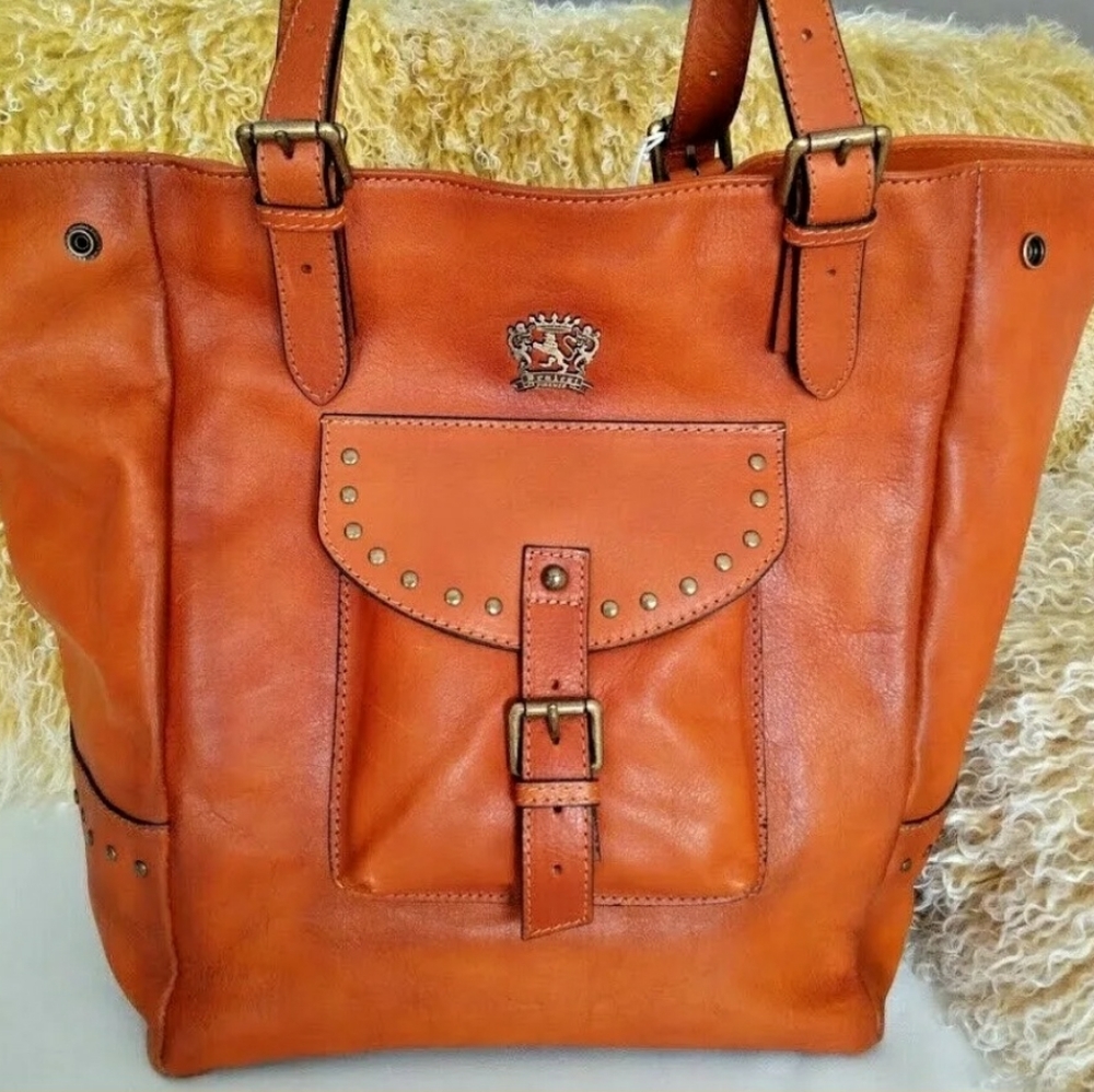 Pratesi Italian Leather Shoulder Bag